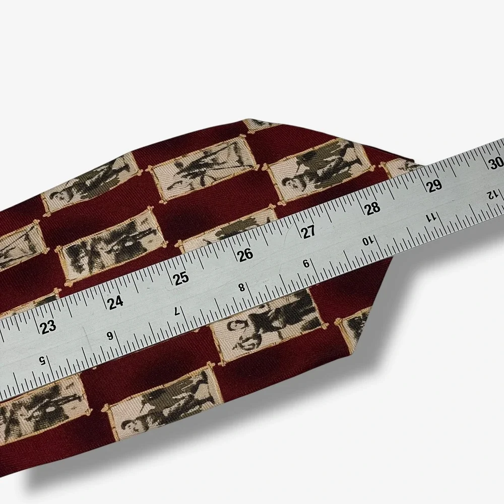 Tommy Bahama Silk‎ Necktie Mens Burgundy Golfers Checkered Designer 58